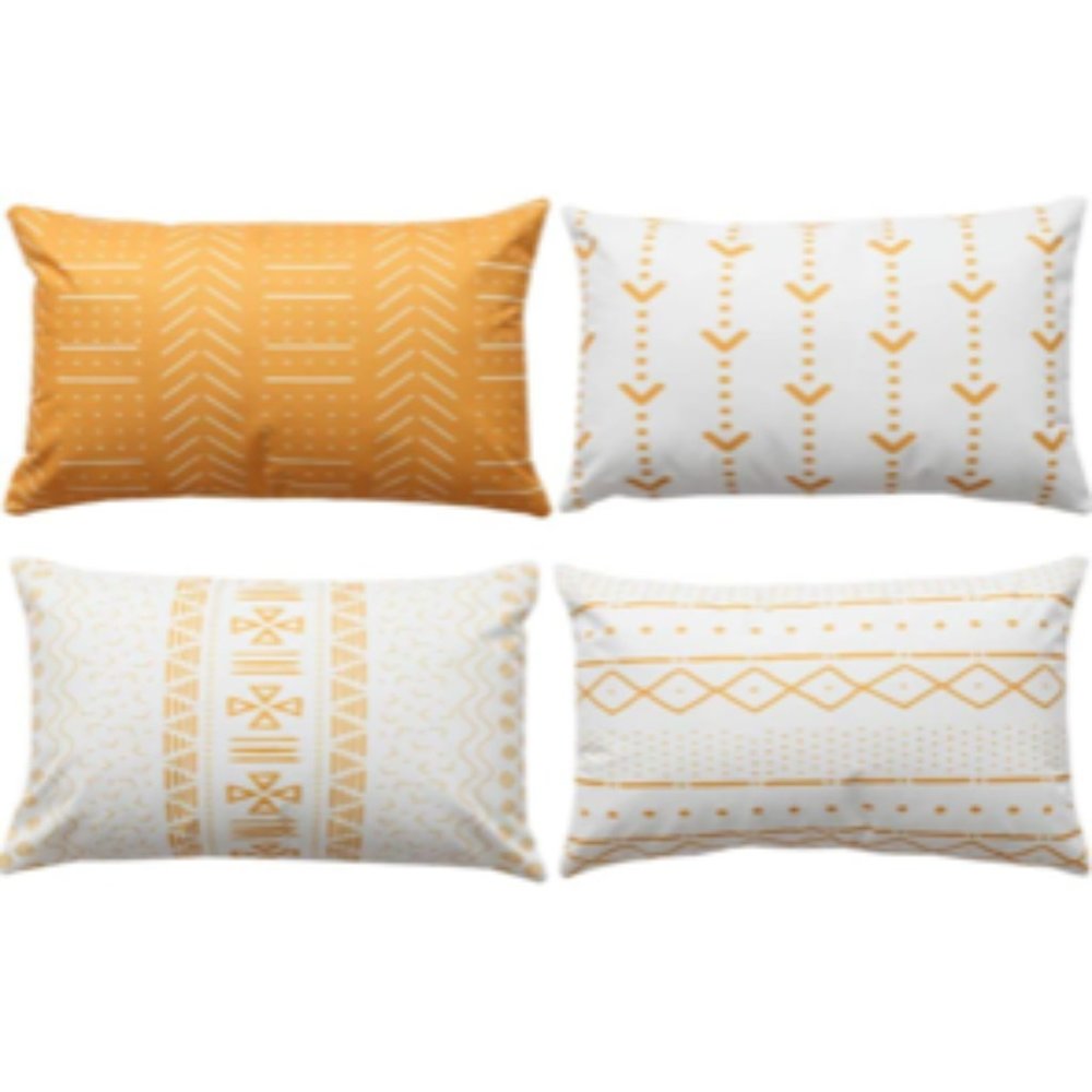 Mustard Yellow Decorative Pillow Covers